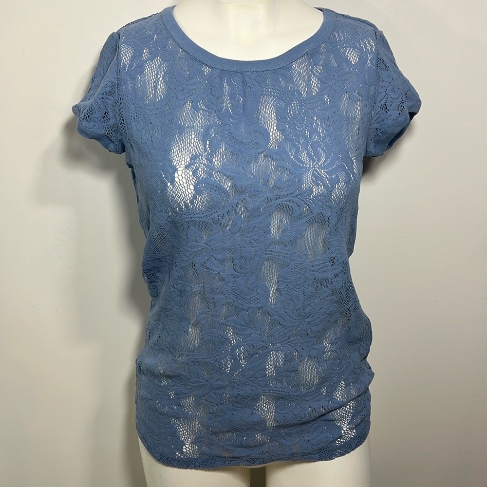 LORD & TAYLOR TOP  BLUE SIZE S/P